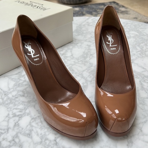 YSL NEW. Tribute 2 Platform Pumps. 37.5 - Picture 8 of 12